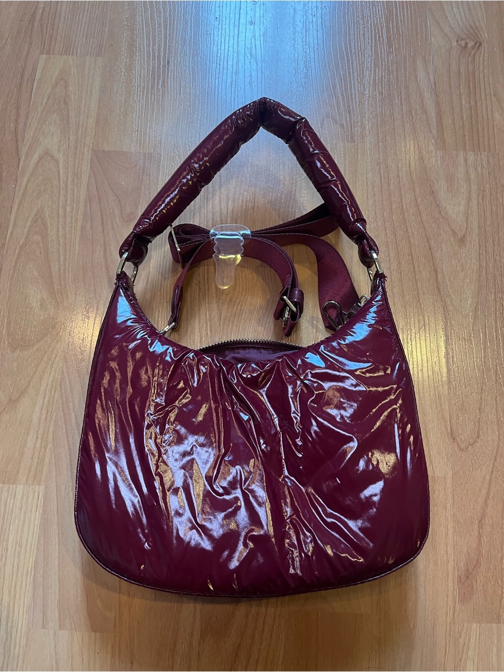 A New Day burgandy purse with strap brand new